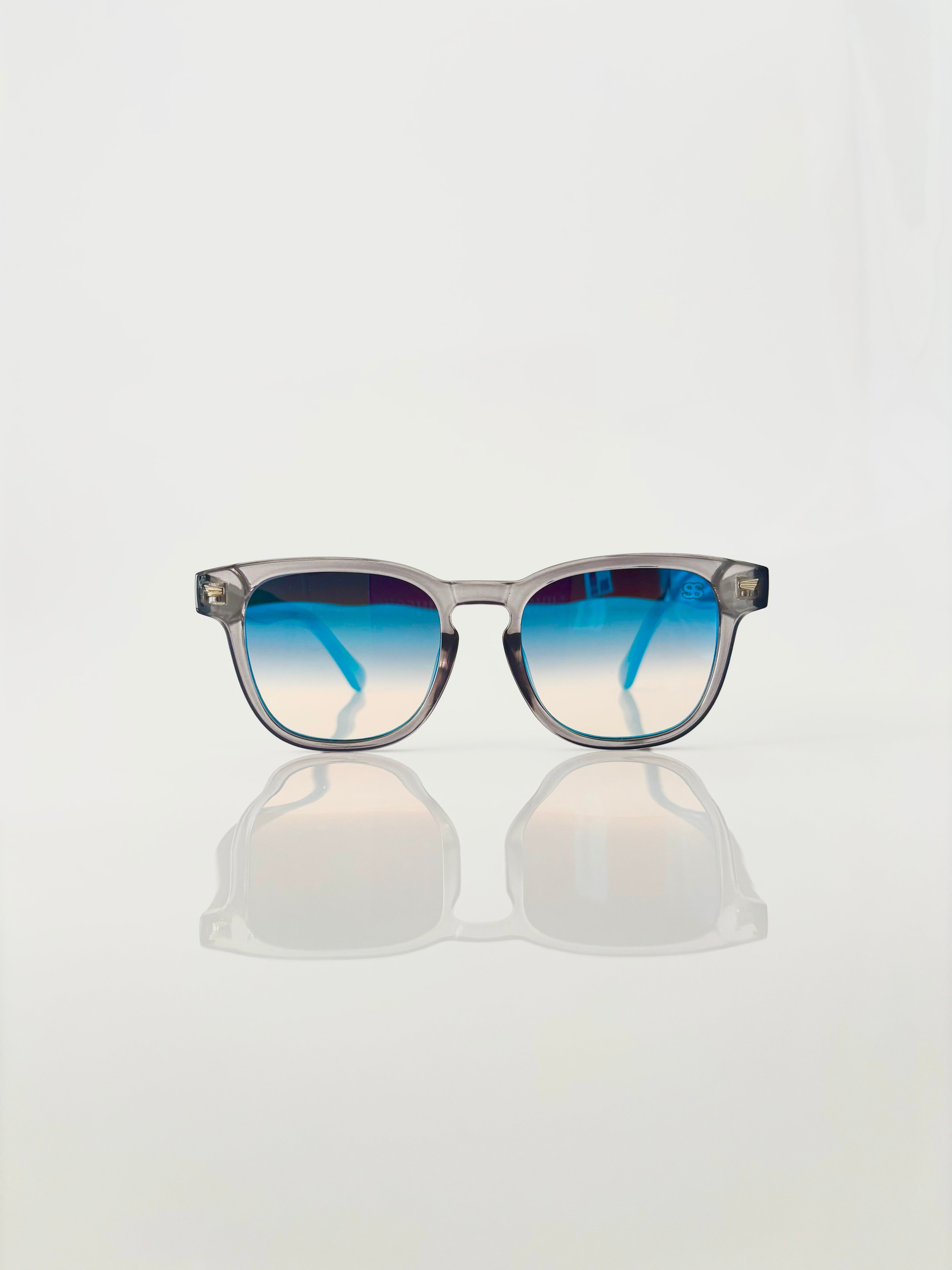 Grey blue miroir