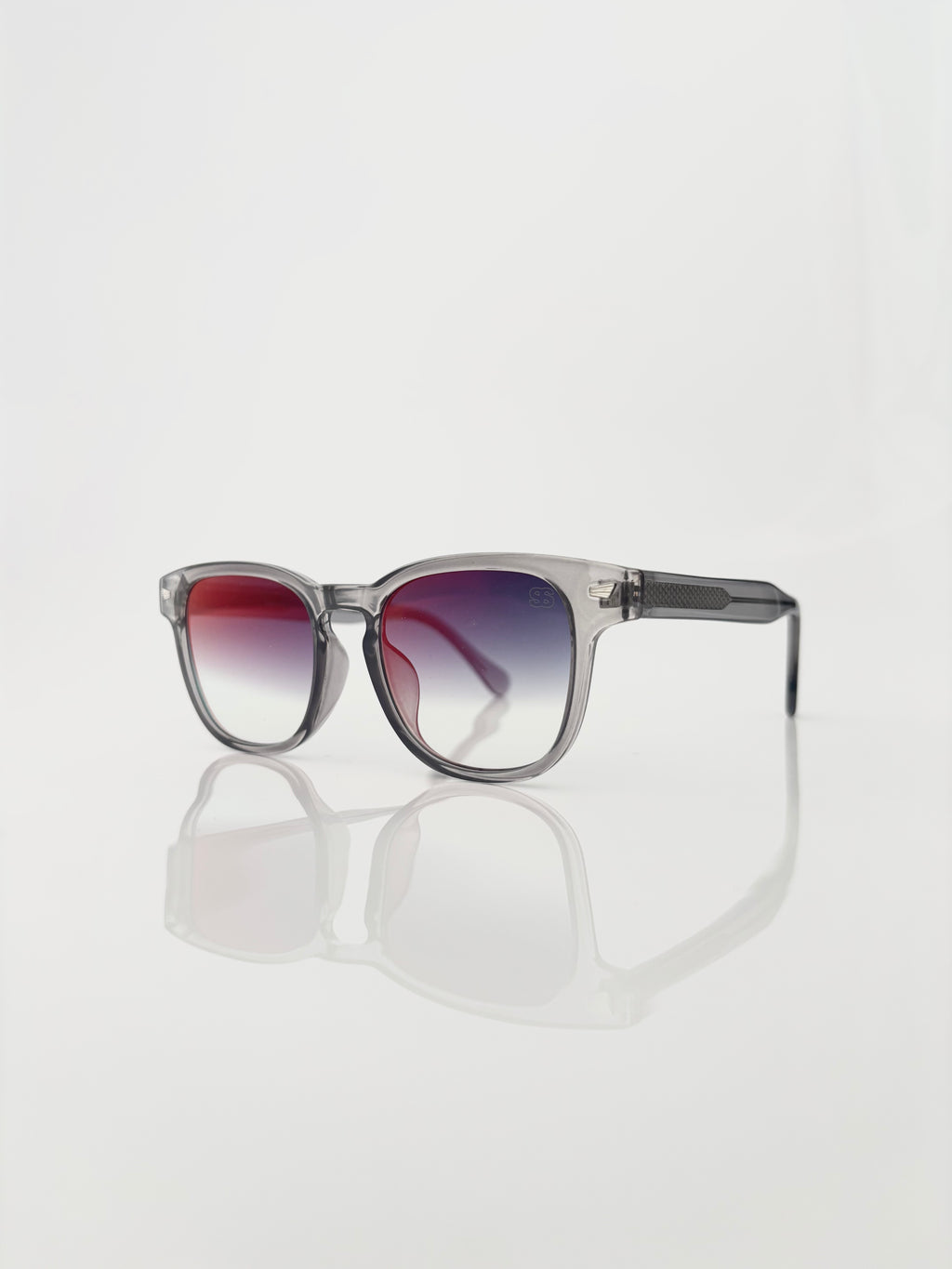 Grey red miroir