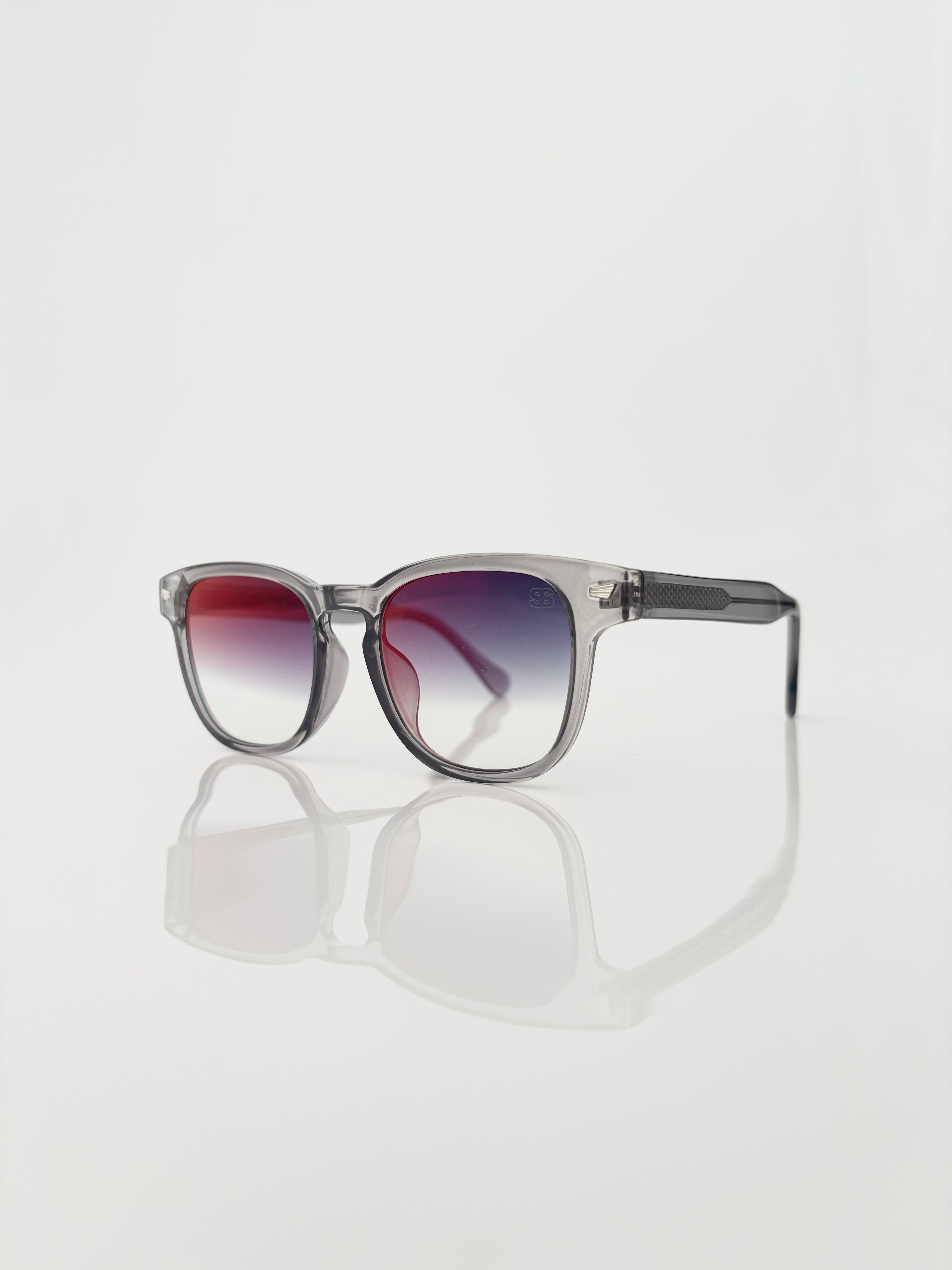 Grey red miroir