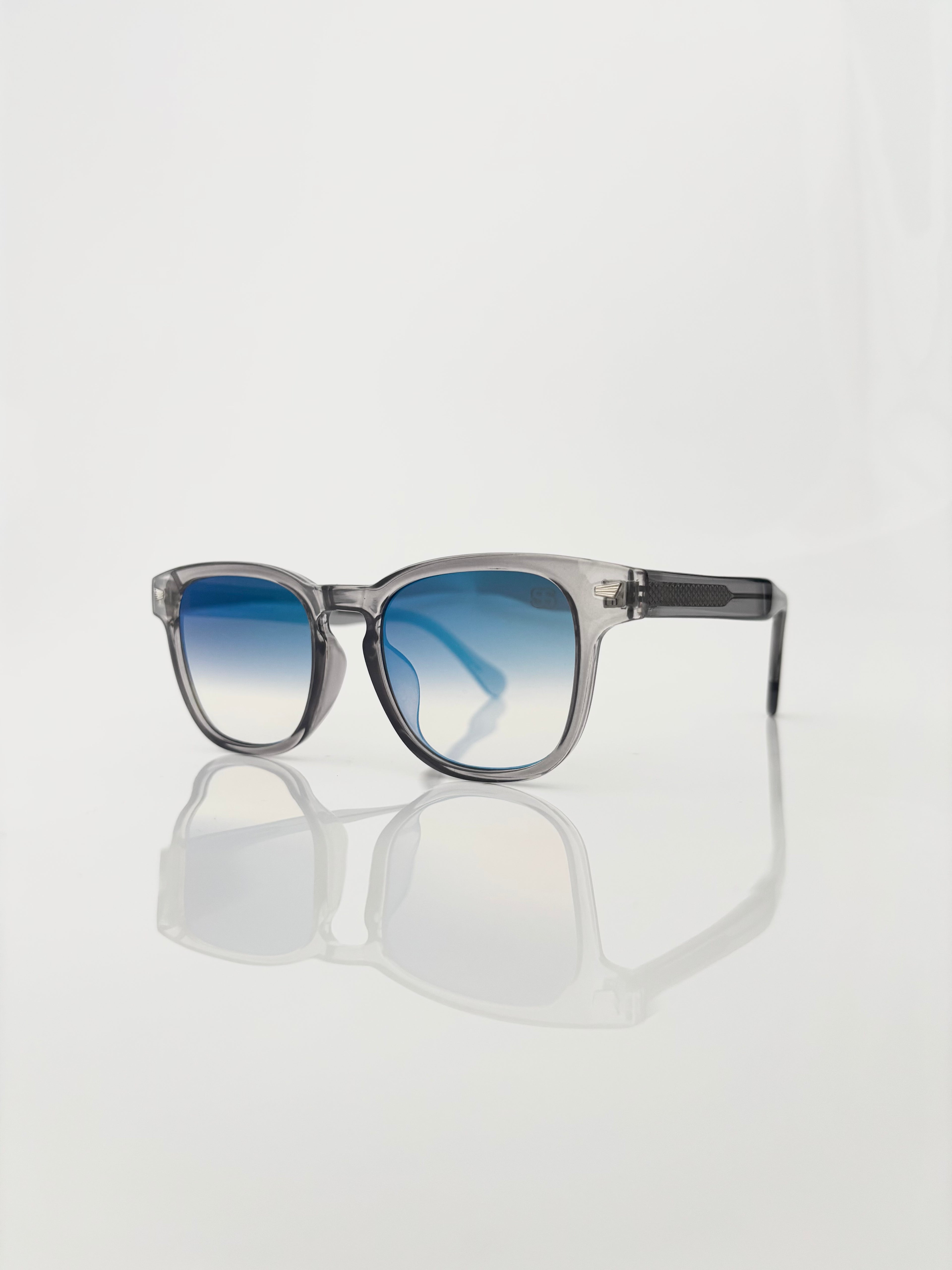 Grey blue miroir
