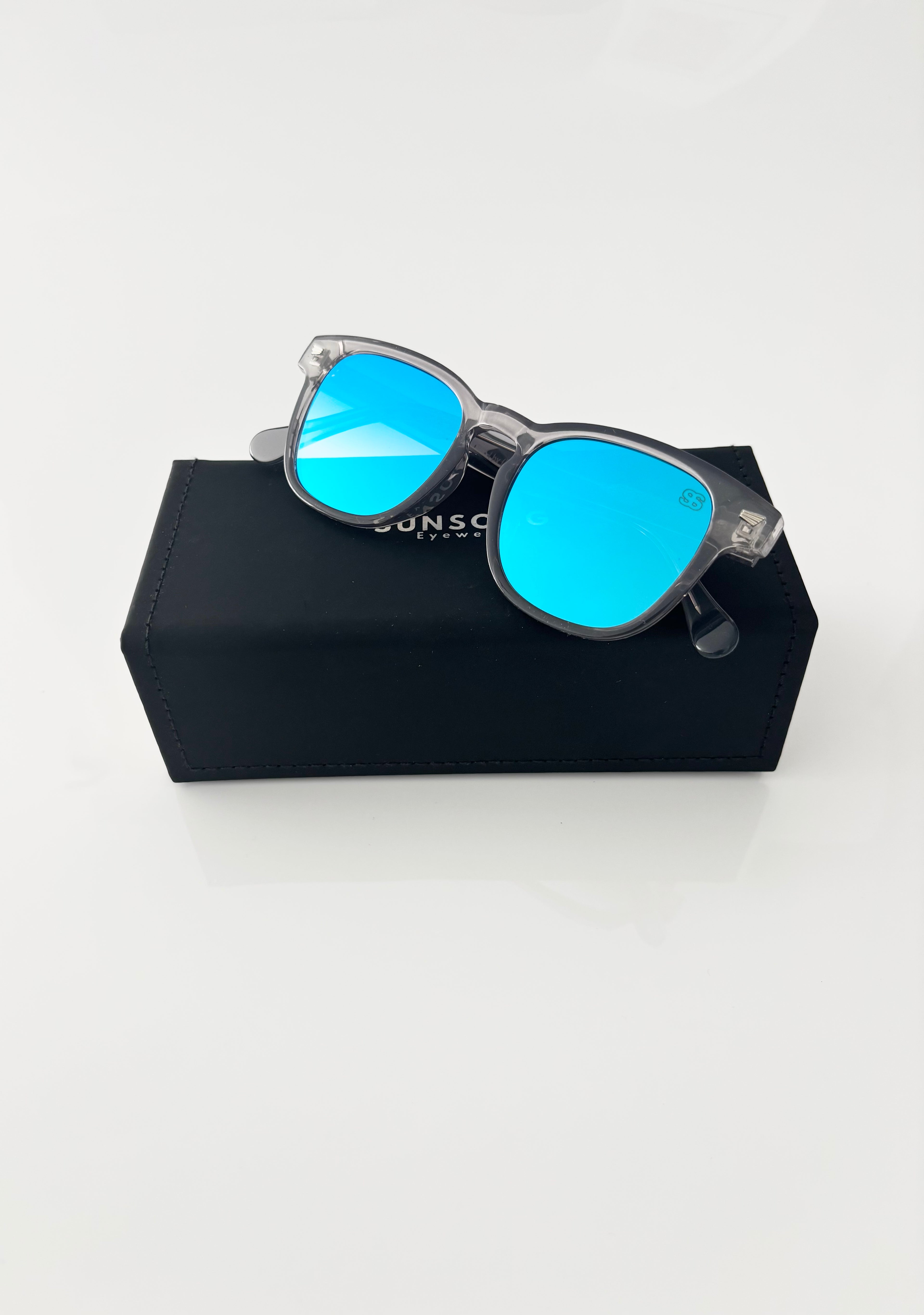 Grey blue miroir