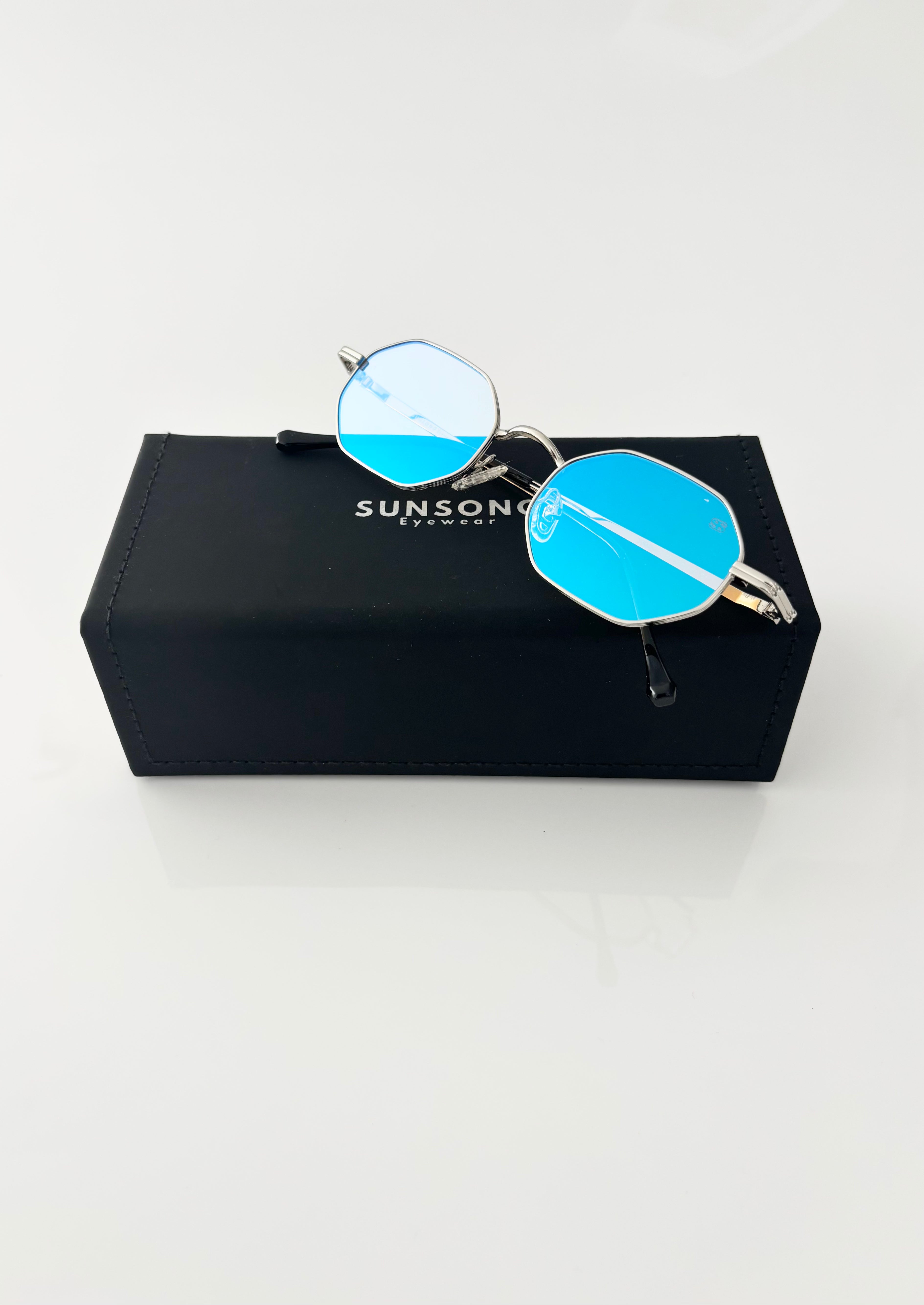 Lincoln miroir silver blue
